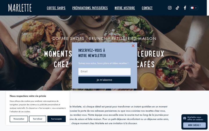 Screenshot of marlette.fr