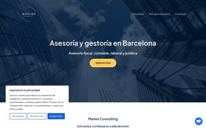 Screenshot of marlexconsultingbcn.com