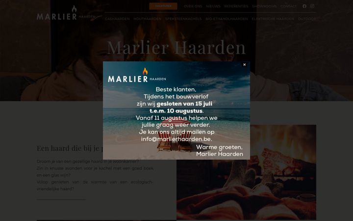 Screenshot ta' marlierhaarden.be