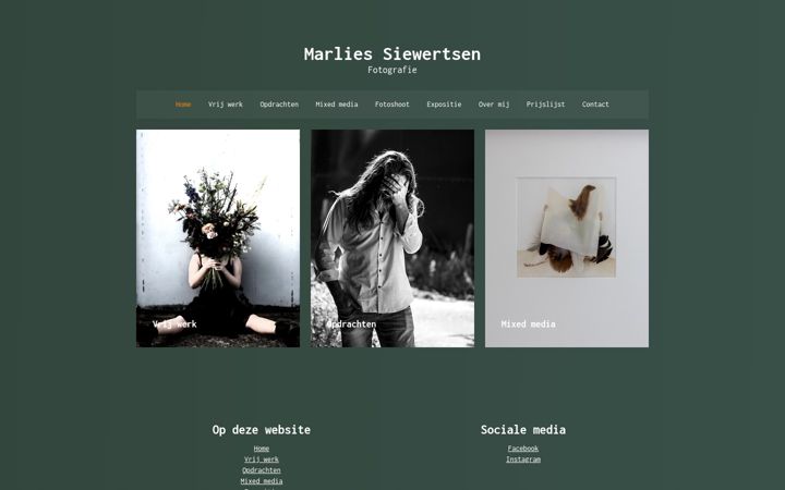 Screenshot of marliessiewertsen.nl