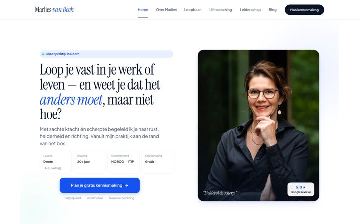 Screenshot of marliesvanbeek.nl