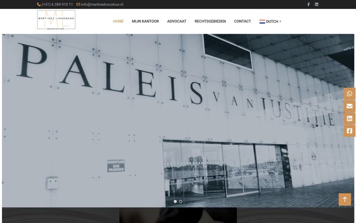 Screenshot of marlinadvocatuur.nl