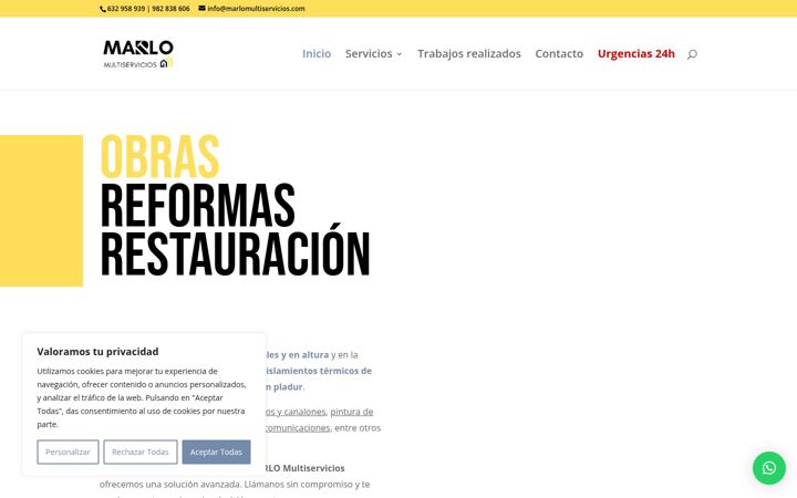 Screenshot of marlomultiservicios.com