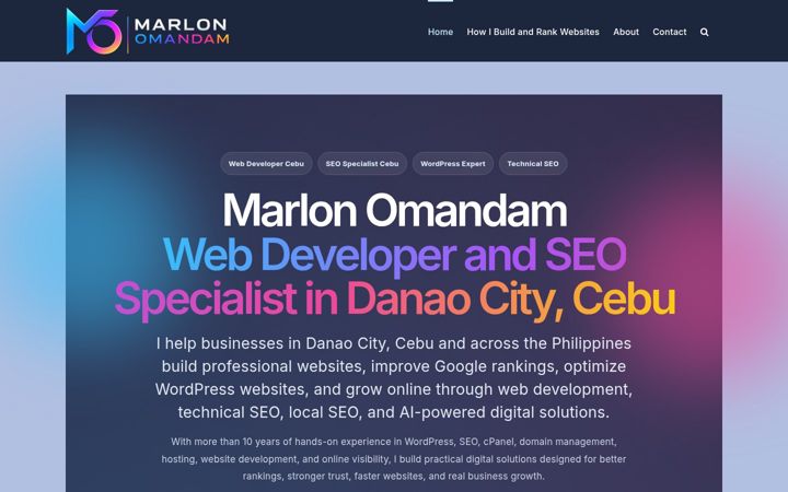Screenshot of marlonomandam.com