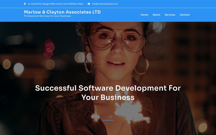 Screenshot of marloweclayton.com