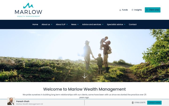 Screenshot of marlowwealth.co.uk