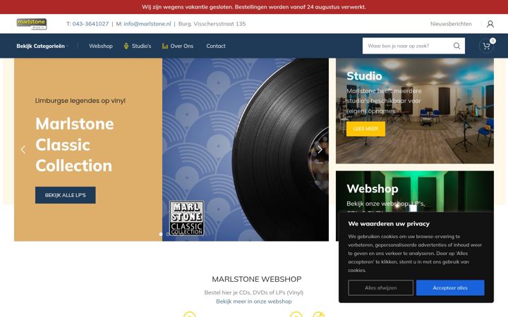 Screenshot of marlstone.nl