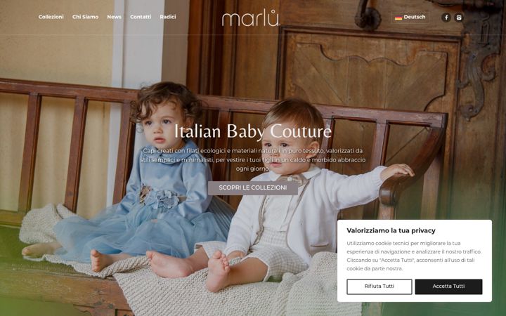 Screenshot of marlucouture.it