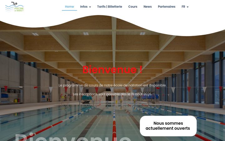 Screenshot of marly-piscine.ch
