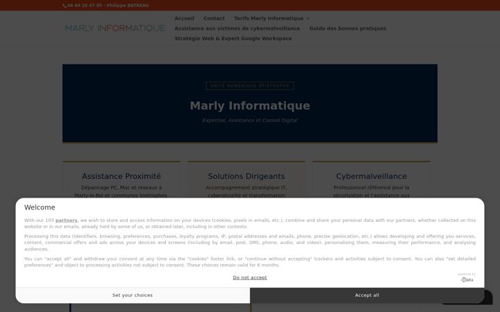 Screenshot of marlyinformatique.fr