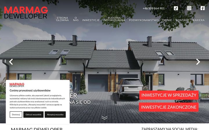 Screenshot of marmagdeweloper.pl