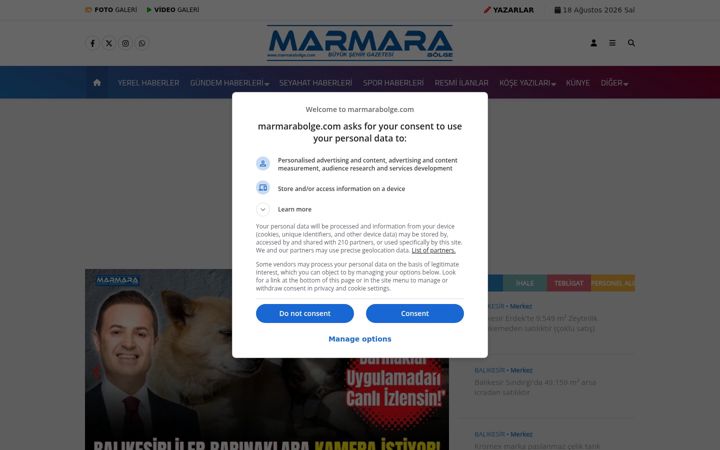Screenshot of marmarabolge.com