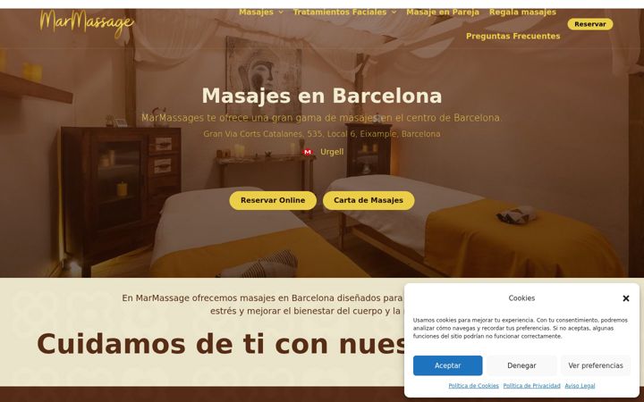 Screenshot of marmassage.com
