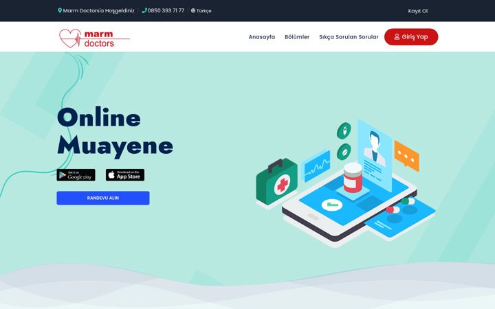 Screenshot of marmdoctors.com