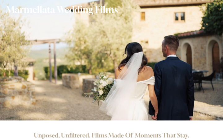 Screenshot of marmellataweddingfilms.com