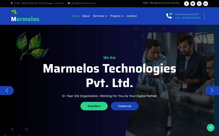 Screenshot of marmelos.co.in