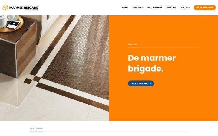 Screenshot of marmerbrigade.nl