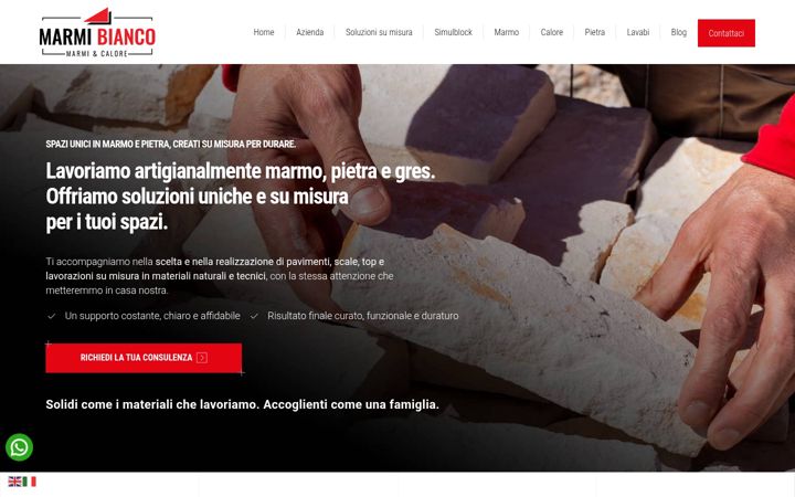 Screenshot of marmibianco.com