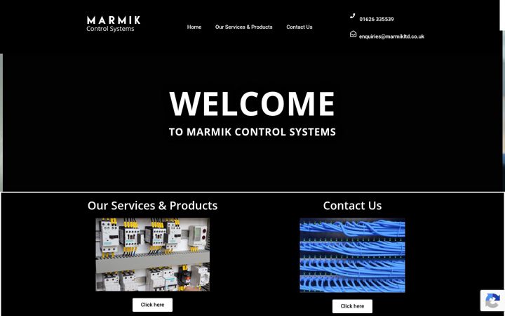 Screenshot of marmikcontrolsystems.co.uk