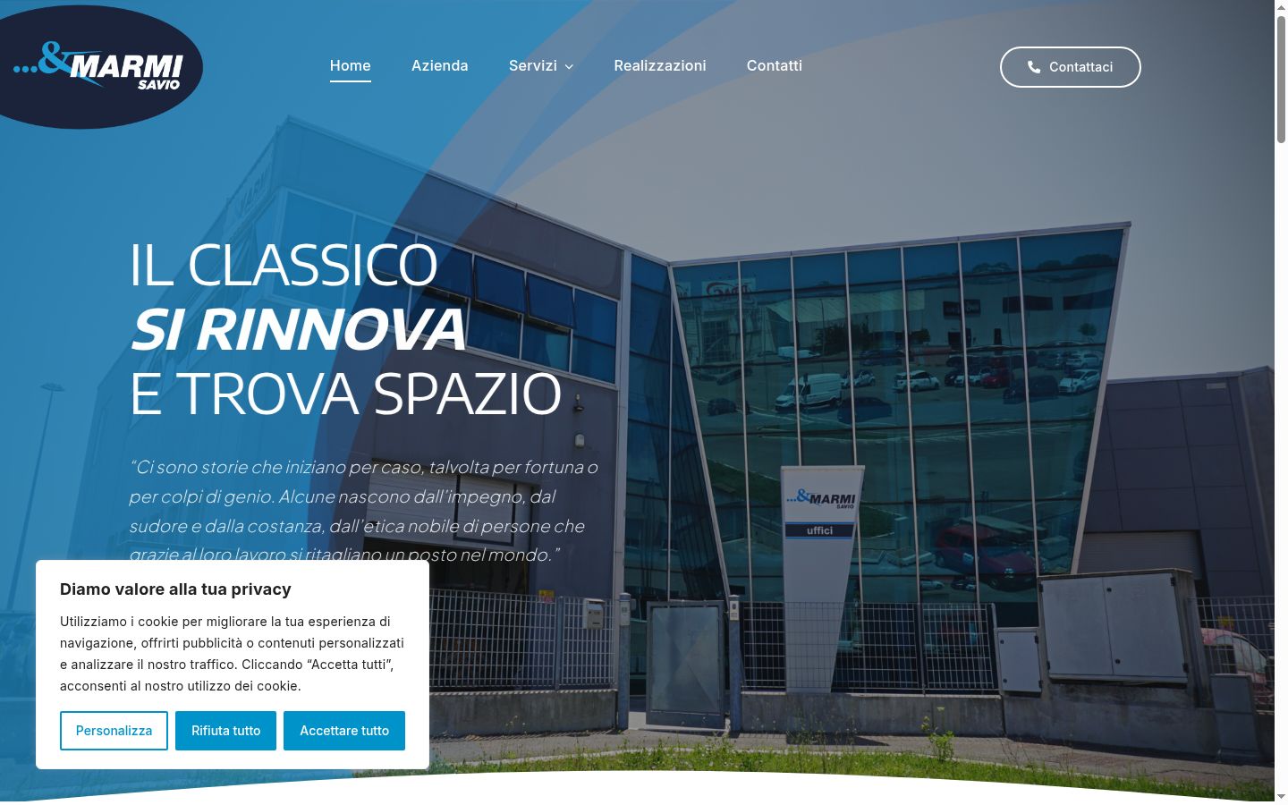 Snimka zaslona bannera za privolu prikazanog prije bilo kakve interakcije