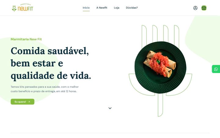 Screenshot of marmitarianewfit.com.br