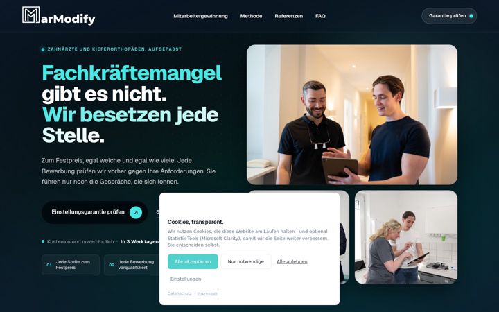 Screenshot of marmodify.de