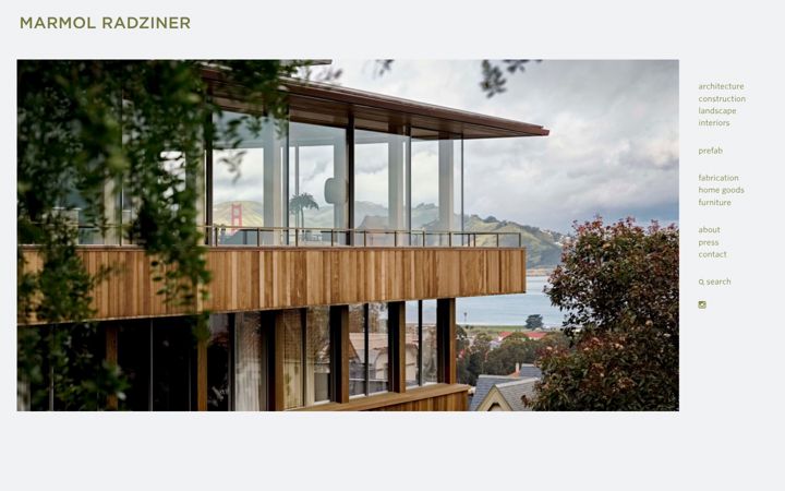 Screenshot of marmol-radziner.com