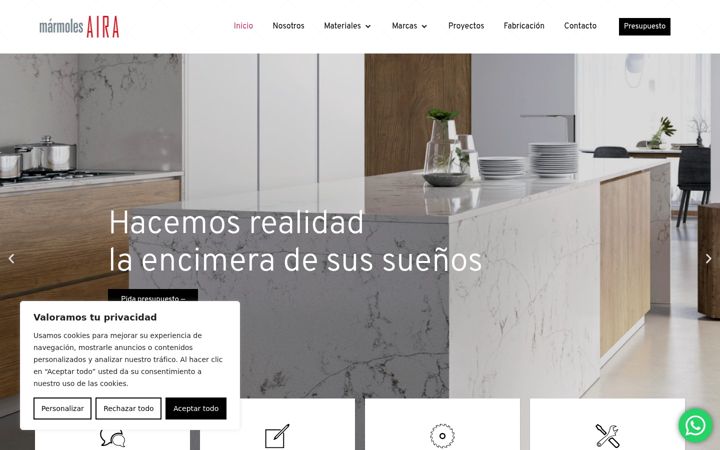 Screenshot of marmolesaira.com