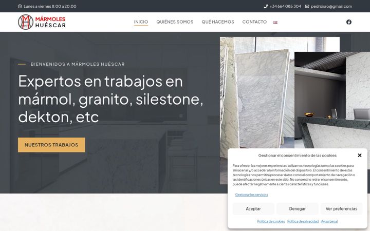 Screenshot of marmoleshuescar.com