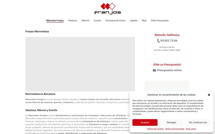 Screenshot of marmolista-barcelona.es