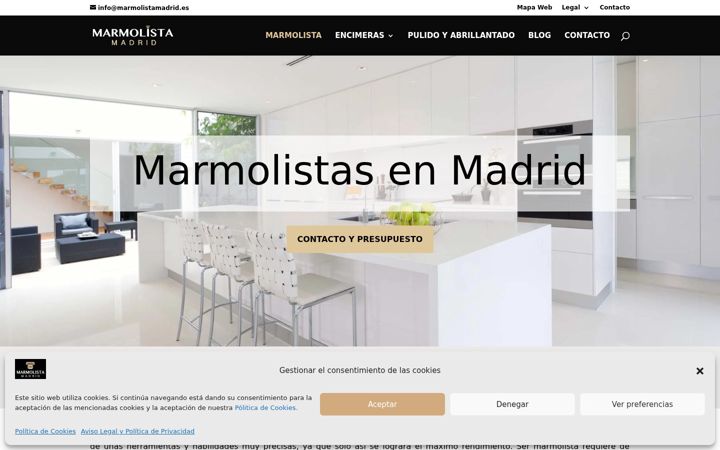 Screenshot of marmolistamadrid.es