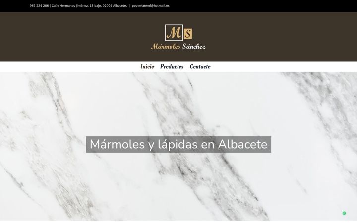 Screenshot of marmolsanchez.es