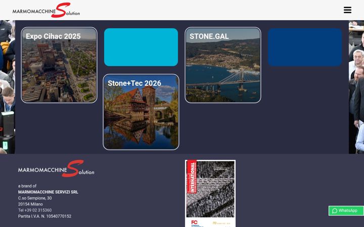 Screenshot of marmomacchinesolution.com