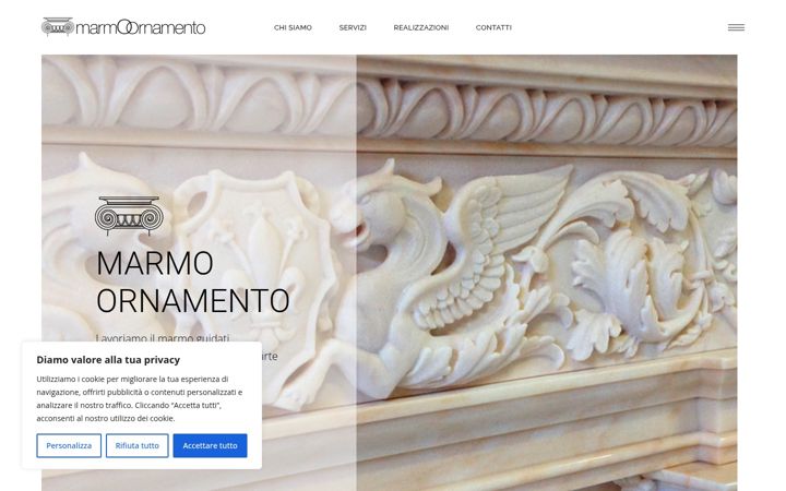 Screenshot of marmoornamento.com