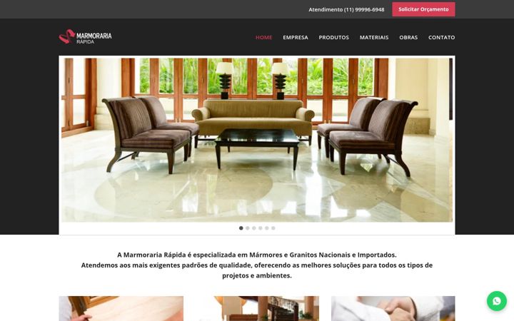 Screenshot of marmorariarapida.com.br