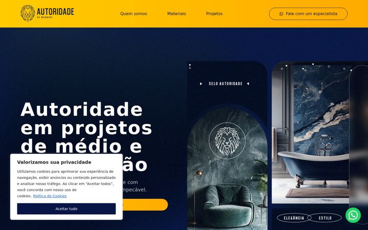 Screenshot of marmorariazonaoeste.com