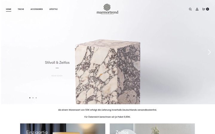 Screenshot of marmortrend.com