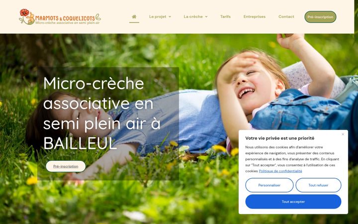 Screenshot of marmotsetcoquelicots.fr