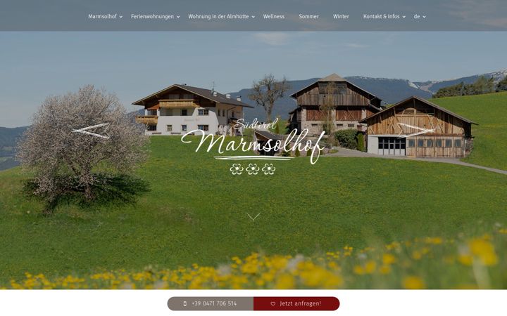 Screenshot of marmsolerhof.com