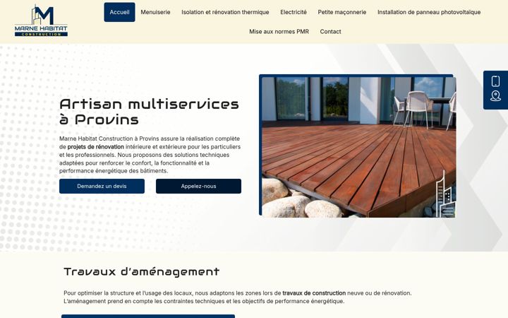 Screenshot of marnehabitat.fr