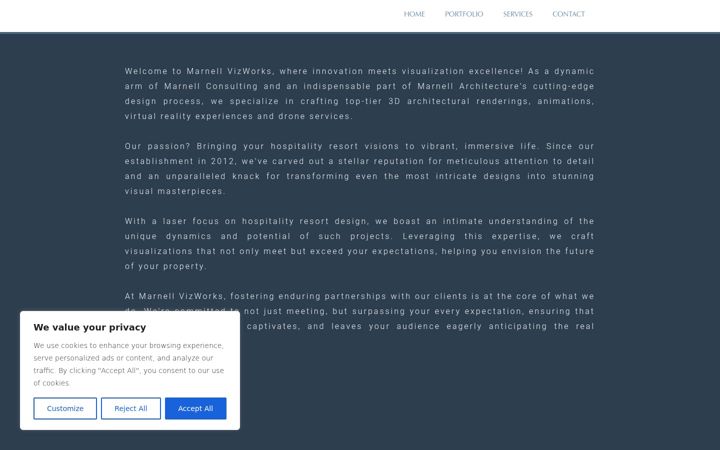 Screenshot of marnellvizworks.com