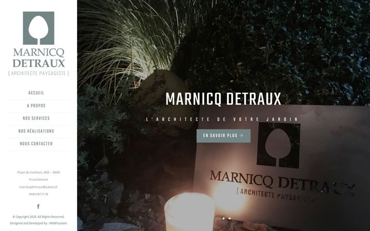 Screenshot of marnicqdetraux.be