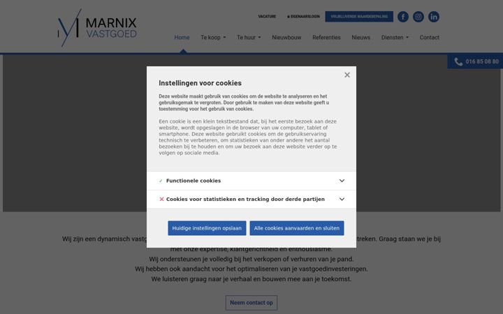 Screenshot of marnixvastgoed.be