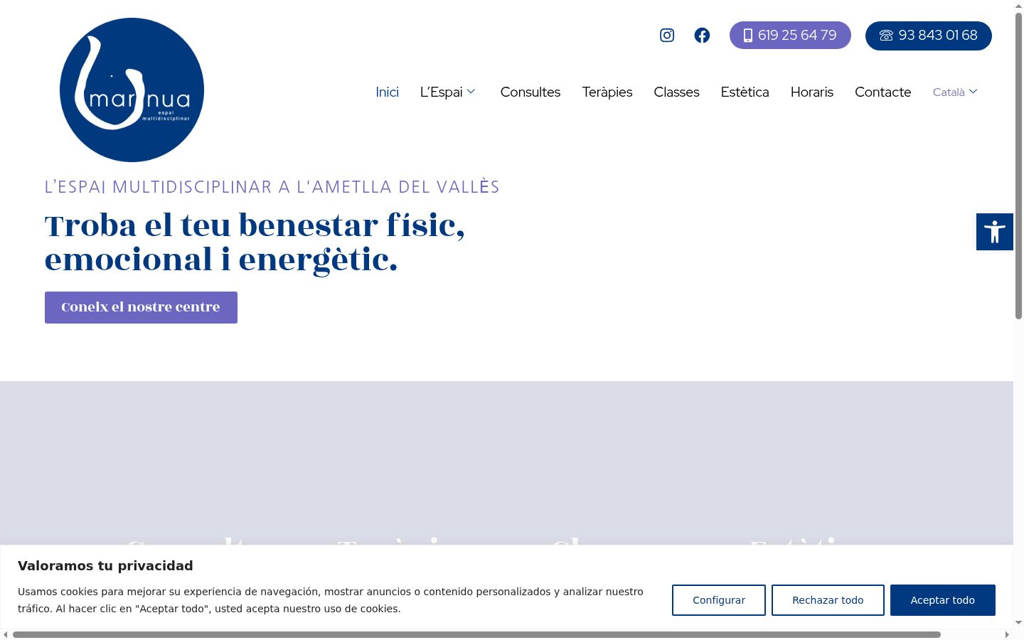 Képernyőkép a bármilyen interakció előtt megjelenő hozzájárulási bannerről