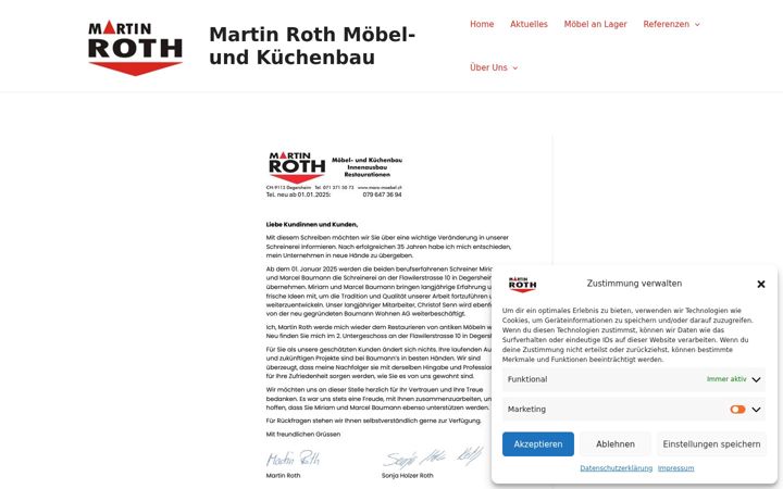 Screenshot of maro-moebel.ch