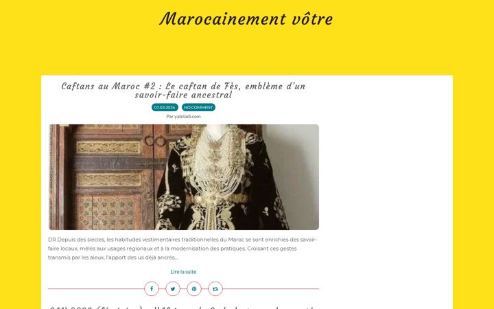 Screenshot of marocainementvotre.com