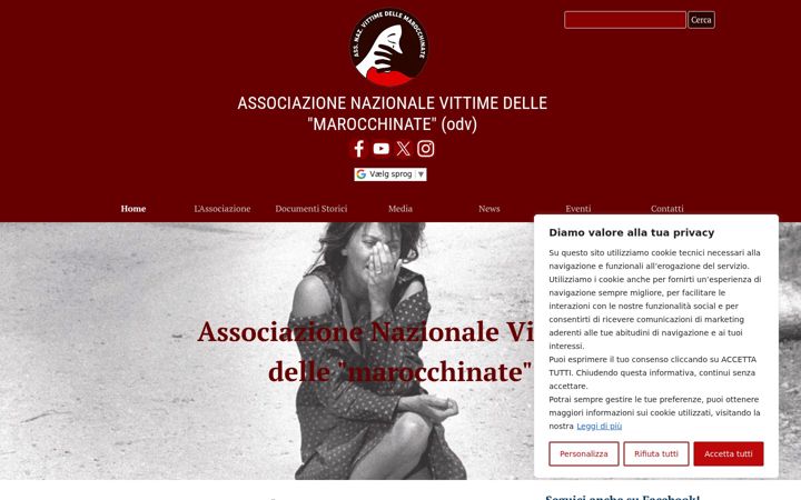 Screenshot of marocchinate.org