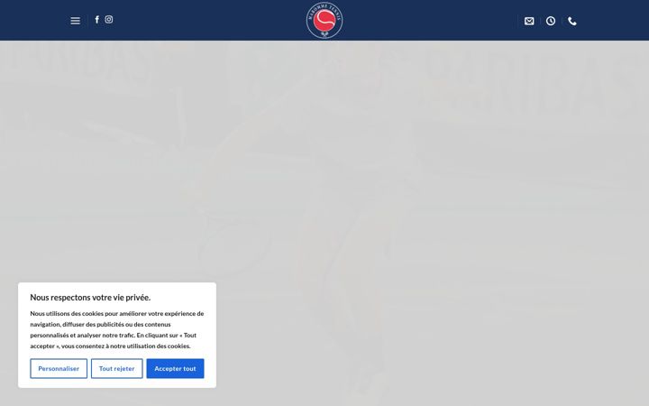 Screenshot of marommetennis.fr