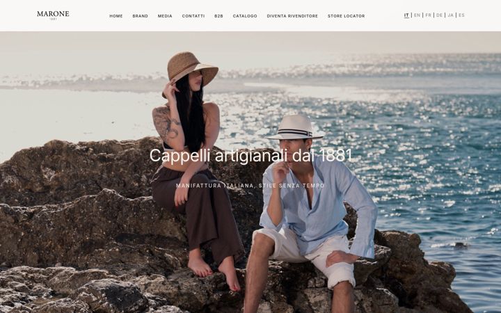 Screenshot of maronehats.com