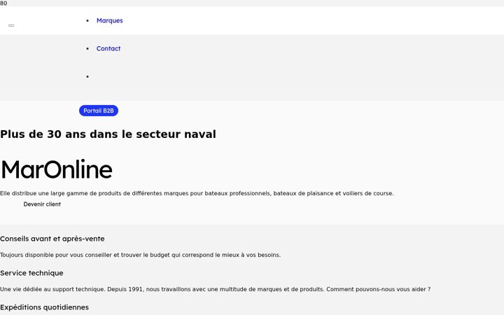 Screenshot of maronline.fr